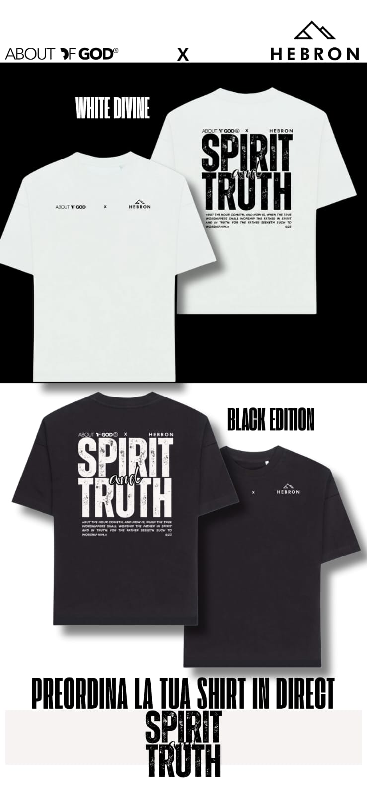T-Shirt Spirit and Truth By About of God